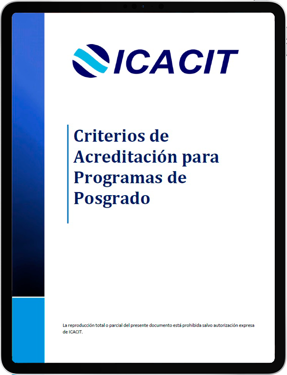 <h3>1era versión de Criterios de Acreditación ICACIT de Posgrado </h3>